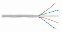 EC-UU004-6-PVC-GY Кабель, U/UTP 4 пары, Кат.6, медный, внутренний, PVC, 305м V2
